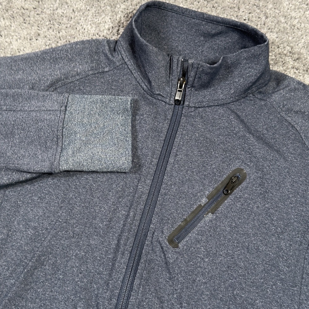 Lululemon Trainer Jacket Men's XL Blue Full Zip Athleisure Gym Training **READ**